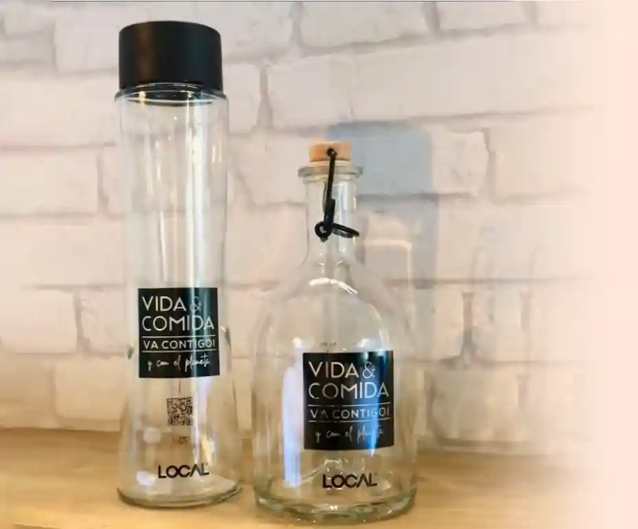 Botellas de agua personalizadas para Vida&Comida